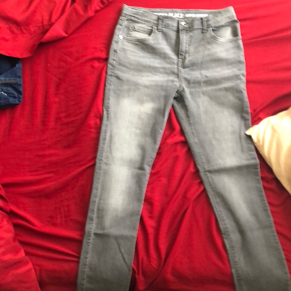 Gray skinny jeans kids boys size 12